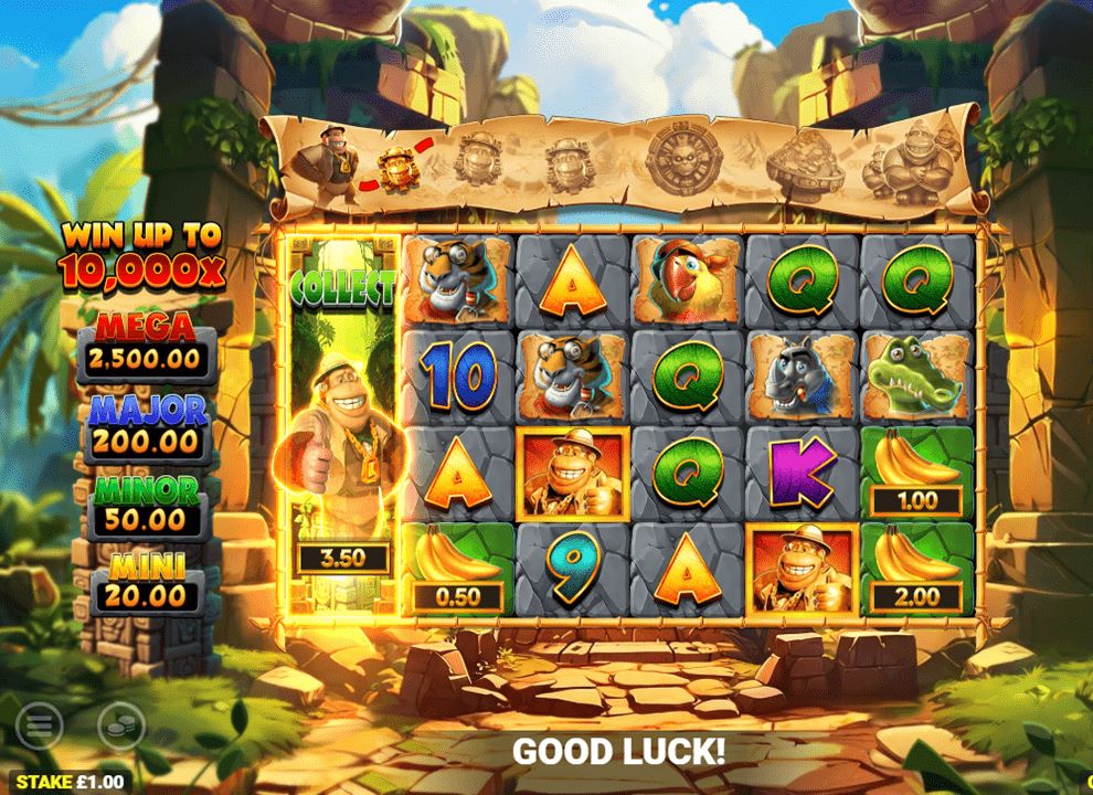 Screenshot of a winning spin on the online slot game Kong 3 Even Bigger Bonus by Blueprint Gaming, available to play at the best UK casino sites.