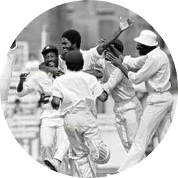 West Indies Cricket team celebrating