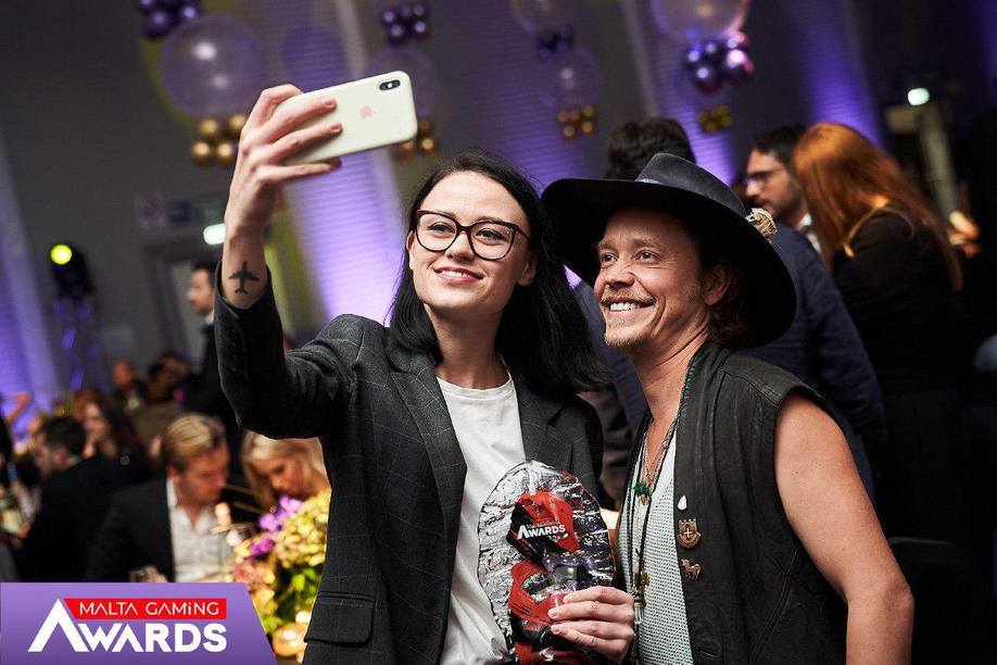 Liudmyla Kryvko at the Malta Gaming Awards