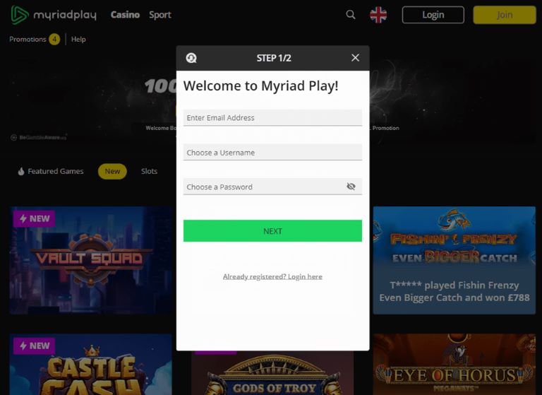 How to Register at MyriadPlay