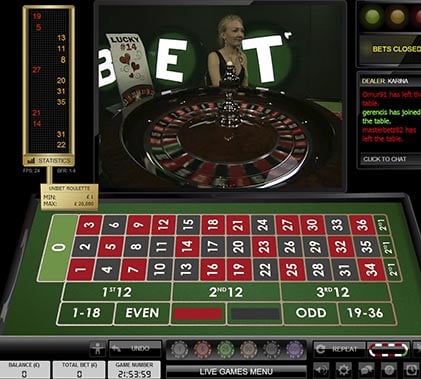 ComeOn Live Dealer Screenshot 4