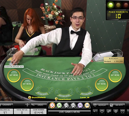Mr Green Live Dealer Screenshot 3