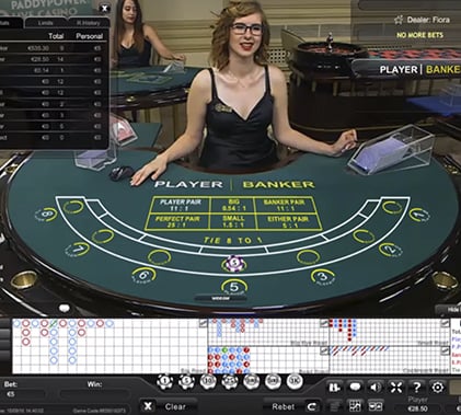 Paddy Power Live Dealer Screenshot 2