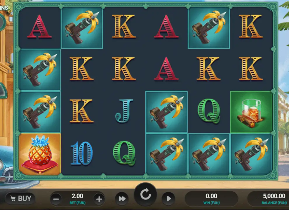 Screenshot of the online slot game Iron Bank 2 by Relax Gaming, available to play at the best UK casino sites.